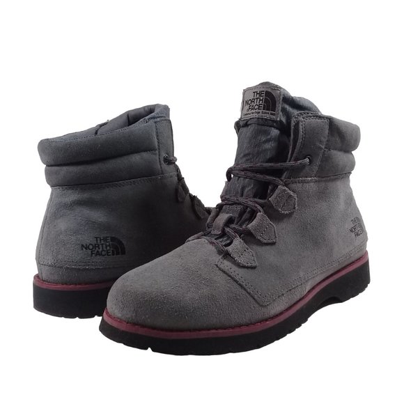 The North Face Women's Ballard Roll Down Grey Suede Boots HydroSeal Heat Size 10 - Picture 14 of 14